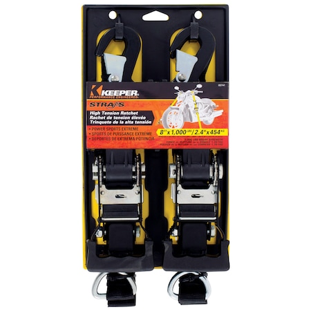 Keeper Keeper 1-1/4 in. W X 8 ft. L Black Tie Down Strap 1000 lb 1 pk 5741